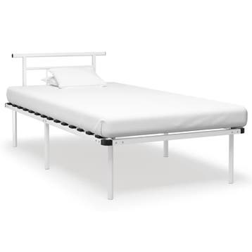 vidaXL Bedframe metaal wit 100x200 cm, Verzenden, Nieuw