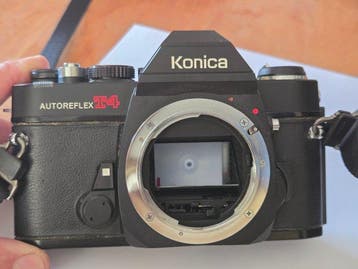 Konica Autoreflex T4 + Hexanon 1,7/50mm | Analoge camera, Audio, Tv en Foto, Fotocamera's Analoog, Nieuw