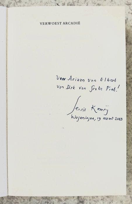 Gerrit Komrij - 31 titels - een curieuze gesigneerde, Antiek en Kunst, Antiek | Boeken en Manuscripten