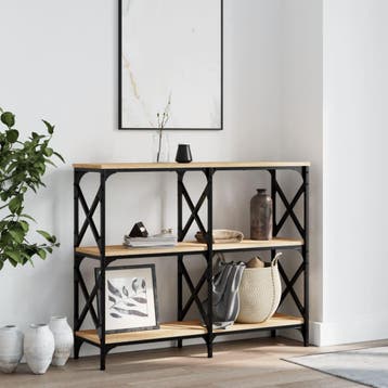vidaXL Wandtafel 100x28x80,5 cm bewerkt hout sonoma, Verzenden, Nieuw