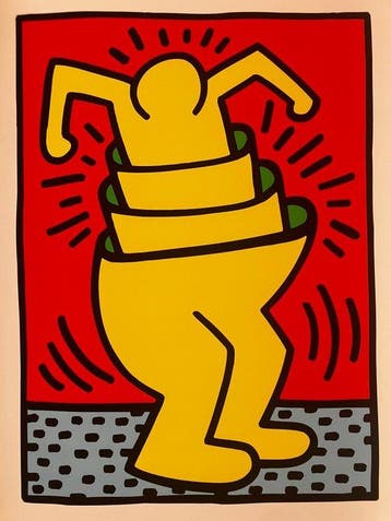 Keith Haring (after) - Cup Man