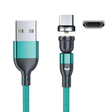 USB naar Micro-USB 540° Magnetische Oplaadkabel - 1 Meter -, Telecommunicatie, Mobiele telefoons | Telefoon-opladers, Verzenden