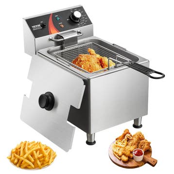 Vevor 3100W Friteuse RVS | Retour Deal, nu 41% eraf, Verzenden, Nieuw zonder verpakking, Fornuis, Frituur en Grillen