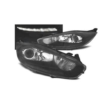 PHARES POUR FORD FIESTA 12- DAYLIGHT DLR FOND NOIR, Verzenden