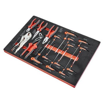 Tangen en Engelse T- inbus + torx set 17 delen – inch, Ophalen of Verzenden, Nieuw