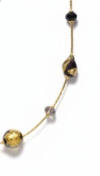 24 karaat - vetro di Murano, Geel goud - Halsketting -