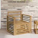 vidaXL Buiten bank set Massief Acacia Hout Wit, Tuin en Terras, Verzenden, Nieuw