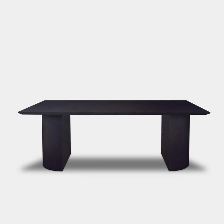 Tafel Rechthoekig Eikenhout  Half Rond  300x100, Huis en Inrichting, Tafels | Eettafels