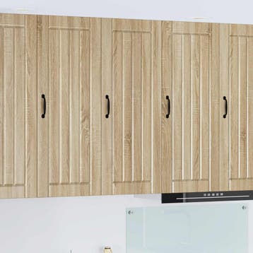vidaXL Wandkast LUCCA Sonoma Eiken 40 x 31 x 100 cm Bewerkt, Verzenden