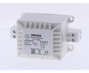 Weiss VSTR 55/18 Sicherheitstrafo 230V / 18V AC 55VA 3,06..., Overige merken, Wisselstroom, Gebruikt, Overige typen