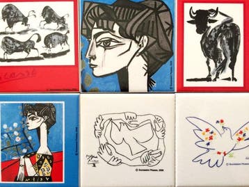 XL Art - Picasso (after) - Bord (6) - Keramiek