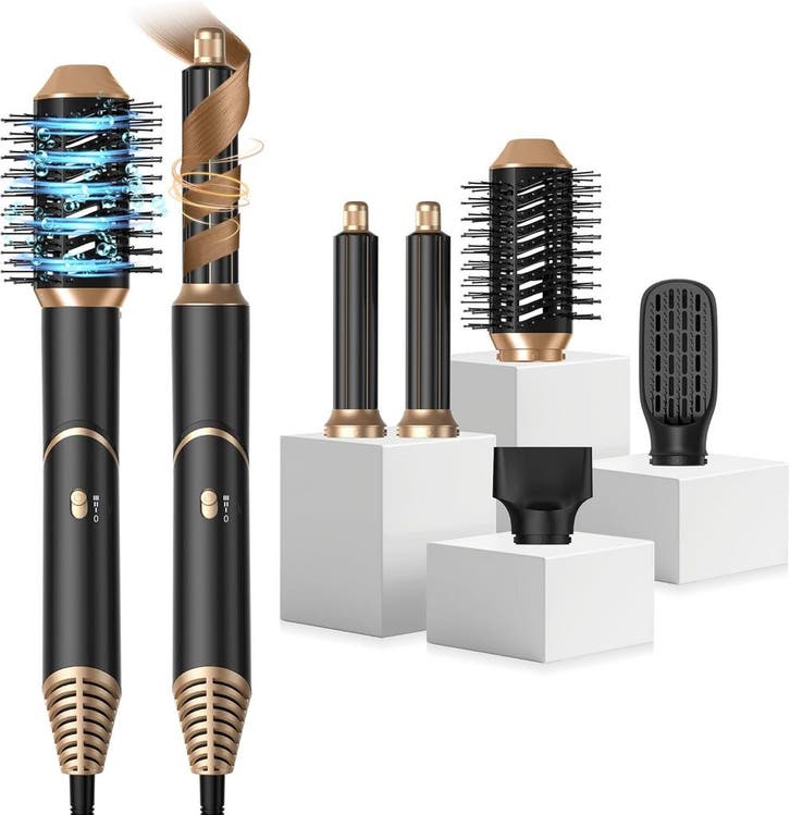 Krultang 5 in 1 - Airstyler - Fohnborstel - Met accessoirese, Handtassen en Accessoires, Uiterlijk | Haarverzorging, Nieuw, Verzenden