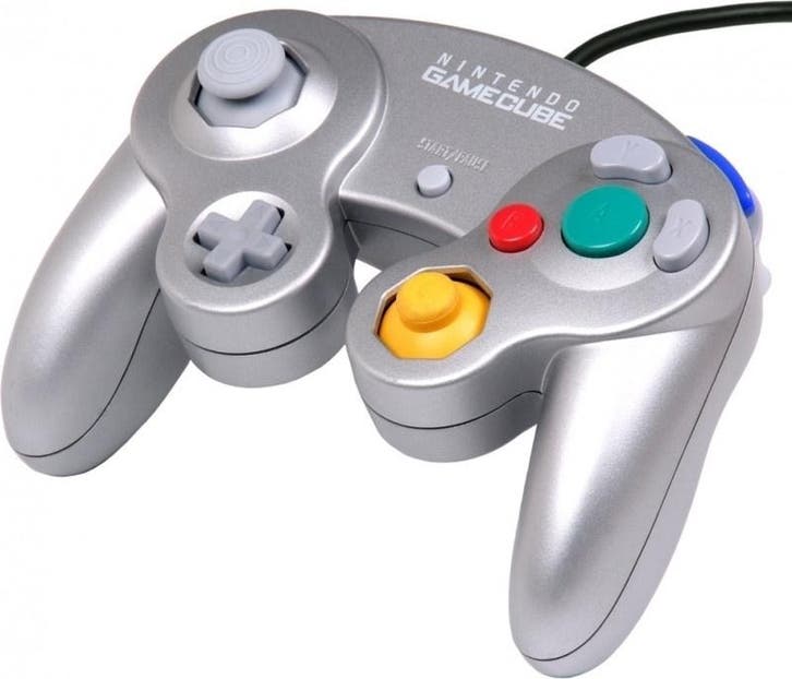 Gamecube Controller Zilver Origineel (Gamecube Accessoires), Games en Spelcomputers, Spelcomputers | Nintendo GameCube, Zo goed als nieuw