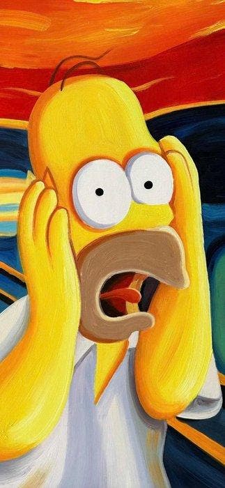 Nguyen Van Pho (1999) - Munch-Simpson 80 60 cm, Antiquités & Art, Art | Peinture | Moderne