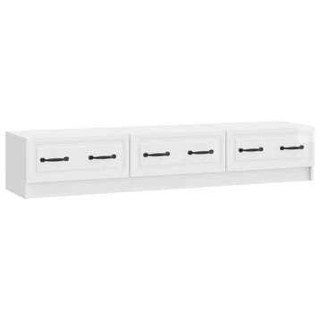 vidaXL TV Kast met lade Hoogglans Wit 147 x 34,5 x 27 cm, Verzenden, Nieuw