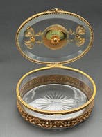 Boîte - Cristal, Laiton, Bronze - Exceptionnel - NO RESERVE, Antiquités & Art