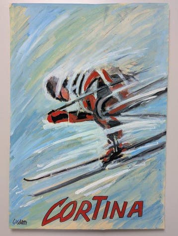 Giuseppe Bacci (1921-2018) - Sciatore futurista - Olimpiadi