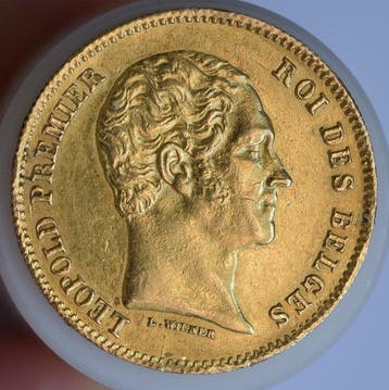 België. Leopold I. 25 Francs 1848, Postzegels en Munten