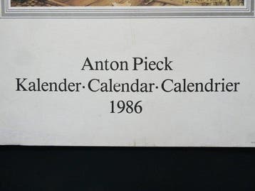 Wanddecoratie - Een kalender geillustreerd door Anton Pieck, Antiek en Kunst, Curiosa en Brocante