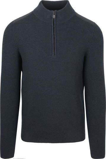 Suitable Half Zip Trui Patch Navy maat Maat 52/54 (L) Heren, Maat 52/54 (L), Nieuw, Suitable, Verzenden