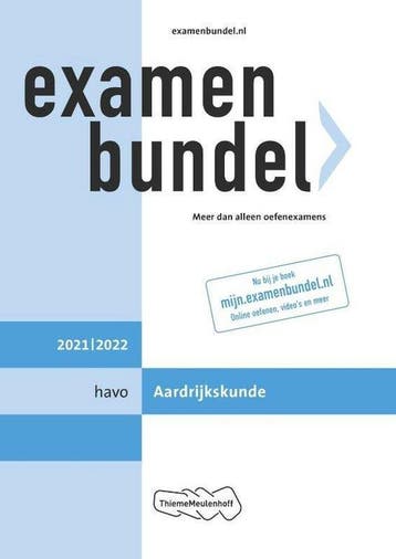 Examenbundel havo Aardrijkskunde 2021/2022, Boeken, Verzenden, Nieuw