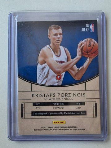 Panini Gold Standard Kristaps Porzingis 41/79 Serialized, Collections