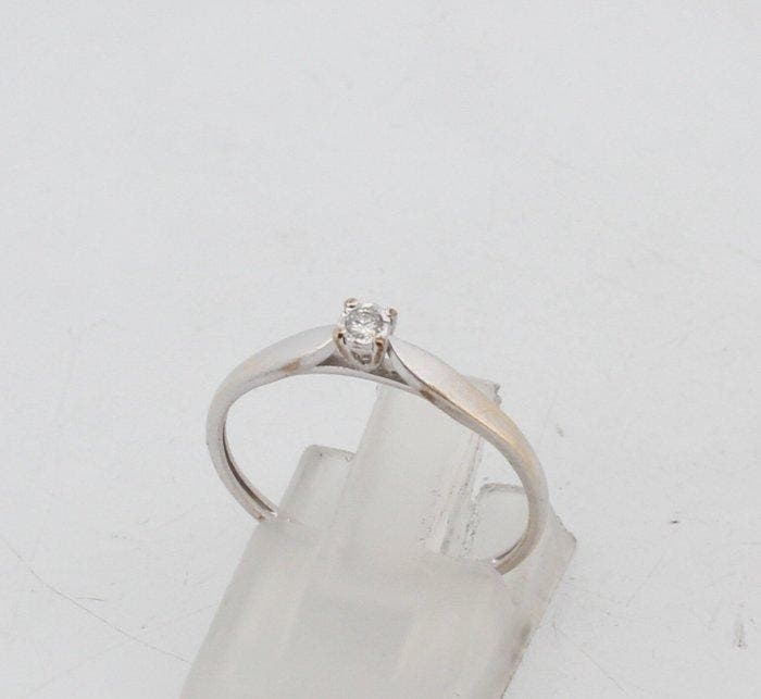 Sans prix de réserve - Bague - 9 carats Or blanc Diamant, Bijoux, Sacs & Beauté, Bagues