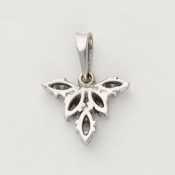 Hanger - 14 karaat Witgoud - 0.30ct. tw. Diamant