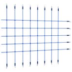 vidaXL Klimnet 200x150 cm blauw, Verzenden, Nieuw