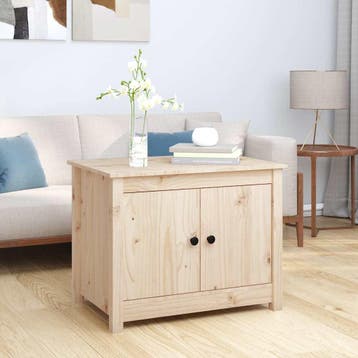 vidaXL Salontafel 71x49x55 cm massief grenenhout, Verzenden, Nieuw