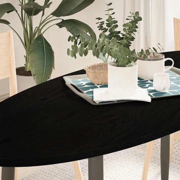 vidaXL Tafelblad 140x60x2 cm ovaal massief eikenhout, Verzenden