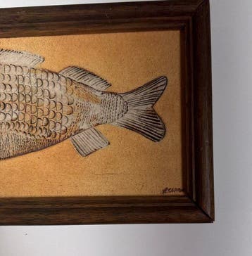 Roger Capron - Roger Capron - sculptuur, Keramik Fisch -