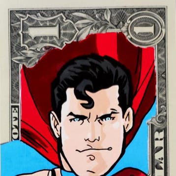 TOONS - MAN OF STEEL — SUPERMAN — DC COMICS — NO RESERVE