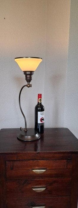 Tafellamp - Brons, Glas - Bureaulamp