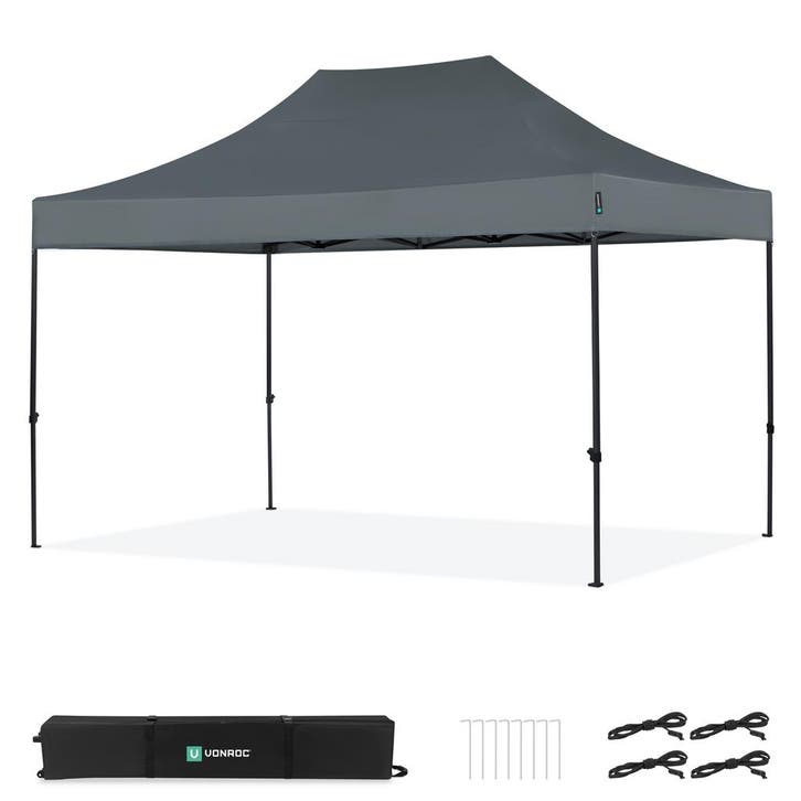 Partytent - 3x4.5 m - Premium easy-up Partytent | Grijs, Jardin & Terrasse, Tonnelles, Envoi