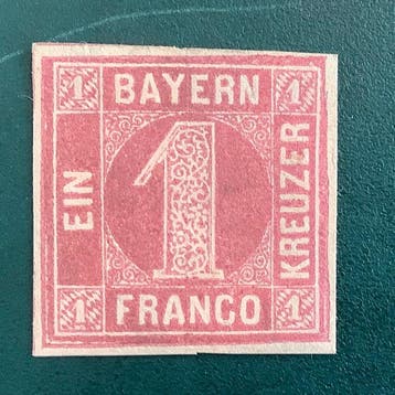 Beieren 1850 - 1 Kreuzer type II gekeurd Schmitt - MNH -
