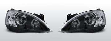 Koplampen Angel Eyes | geschikt voor Opel Corsa C 2000-2006, Auto-onderdelen, Verzenden, Nieuw