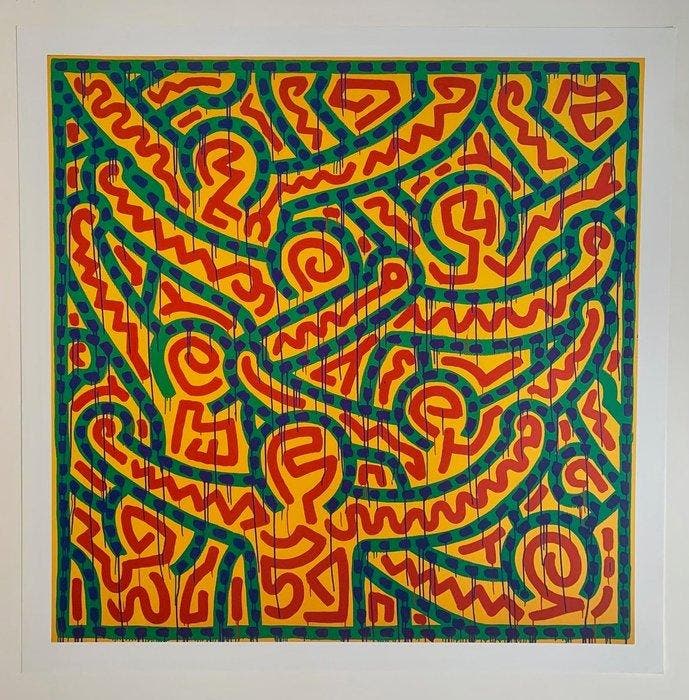 Keith Haring (after) - Untitled 1998, Antiek en Kunst, Antiek | Overige Antiek