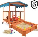 MaxxToys Zandbak - Speelveranda verrijdbaar met zonnedak, Ophalen of Verzenden