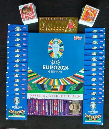 Topps Euro 2024 - Empty Album + 24 Purple Parallels + 10 SP