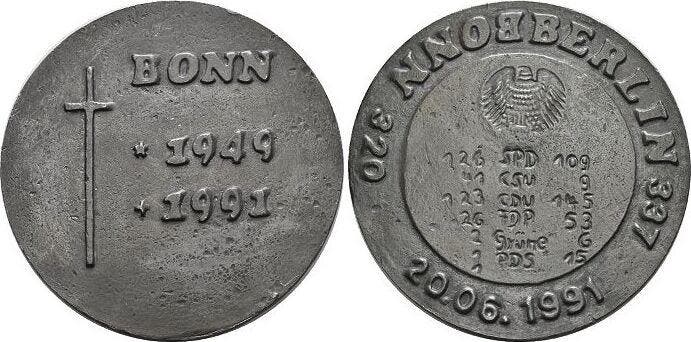 1991 Bondsrepubliek (MuntenenBankbiljetten-Penningen), Postzegels en Munten, Penningen en Medailles, Verzenden