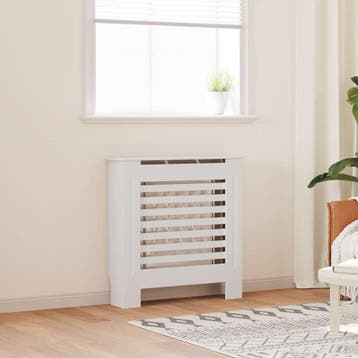 vidaXL Radiatorombouw 78 cm MDF wit, Verzenden