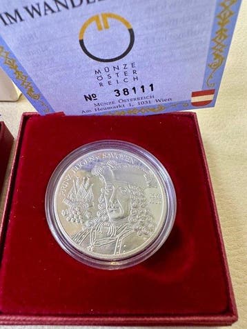 Oostenrijk. 20 Euro 2002 Die Neuzeit + Die Barockzeit (2