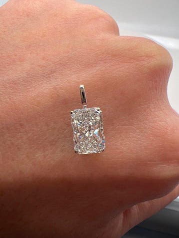 Zonder minimumprijs - Hanger - 14 karaat Witgoud - 1.53ct.