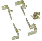 DX Saloondeurscharnier staal vermessingd, Doe-het-zelf en Bouw, Nieuw