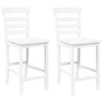 Barkrukken wit | Tweede Kansje OP = OP, Huis en Inrichting, Verzenden, Nieuw, 90 cm of meer, Hout