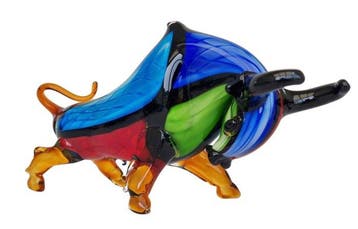 Figurine - Bull - Stier - Verre