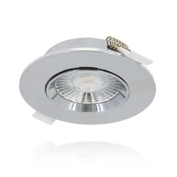 LED Inbouwspot - Hydra - slim-fit - 6w - dim2warm - Chrome, Verzenden, Nieuw