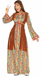 Hippie Jurkje Lang Peace, Kleding | Dames, Carnavalskleding en Feestkleding, Verzenden, Nieuw