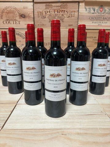 2016 Château de Francs les Cerisiers - Bordeaux - 12 Fles, Nieuw
